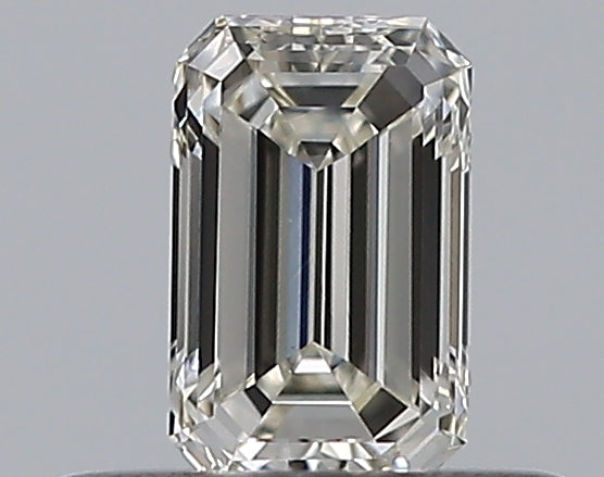 0.3 Carat Emerald Natural Diamond with  Cut Diamond in 14KT  view 1
