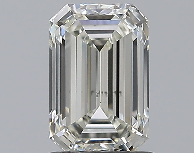 1.29 Carat Emerald Natural Diamond with  Cut Diamond in 14KT  view 1
