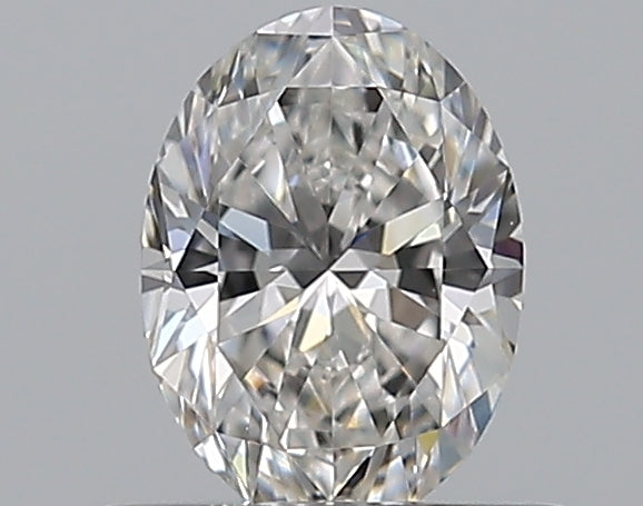 0.5 Carat Oval Natural Diamond with  Cut Diamond in 14KT  view 1
