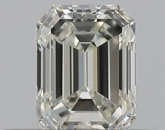 0.3 Carat Emerald Natural Diamond with  Cut Diamond in 14KT  view 1

