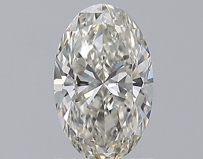 1.01 Carat Oval Natural Diamond with  Cut Diamond in 14KT  view 1
