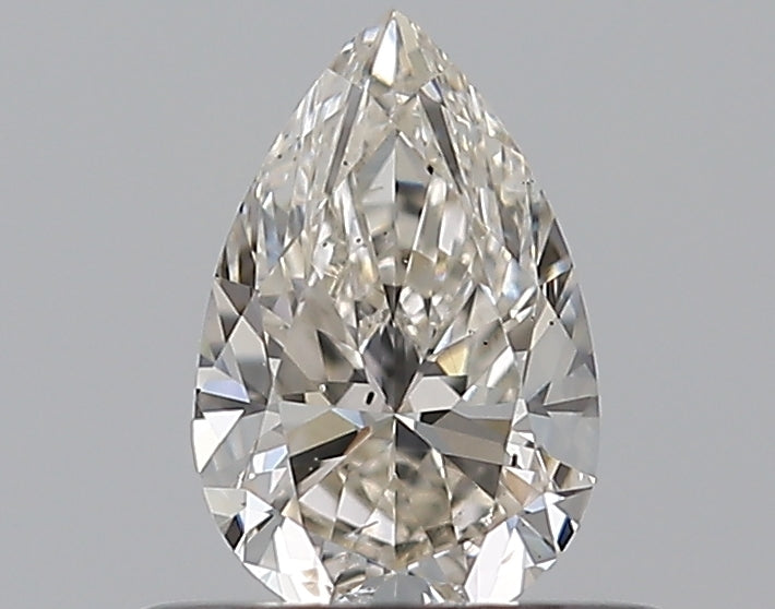 0.4 Carat Pear Natural Diamond with  Cut Diamond in 14KT  view 1
