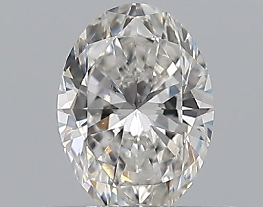 0.4 Carat Oval Natural Diamond with  Cut Diamond in 14KT  view 1
