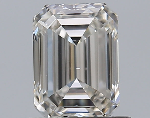 0.7 Carat Emerald Natural Diamond with  Cut Diamond in 14KT  view 1
