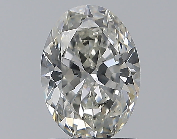 1.22 Carat Oval Natural Diamond with  Cut Diamond in 14KT  view 1

