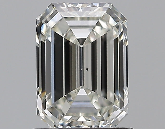 1.21 Carat Emerald Natural Diamond with  Cut Diamond in 14KT  view 1
