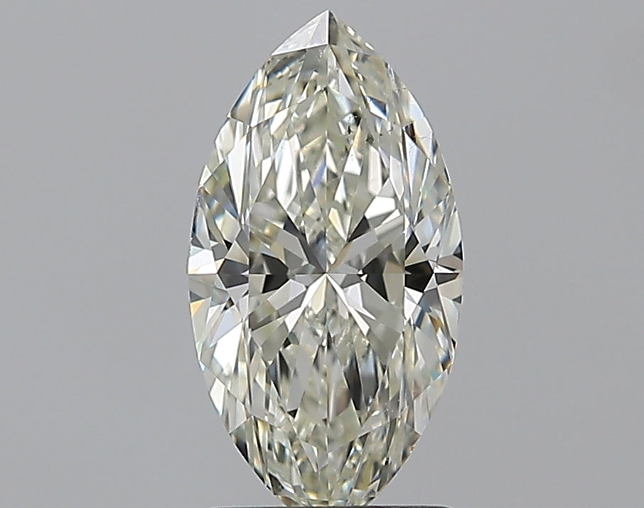 1.5 Carat Marquise Natural Diamond with  Cut Diamond in 14KT  view 1
