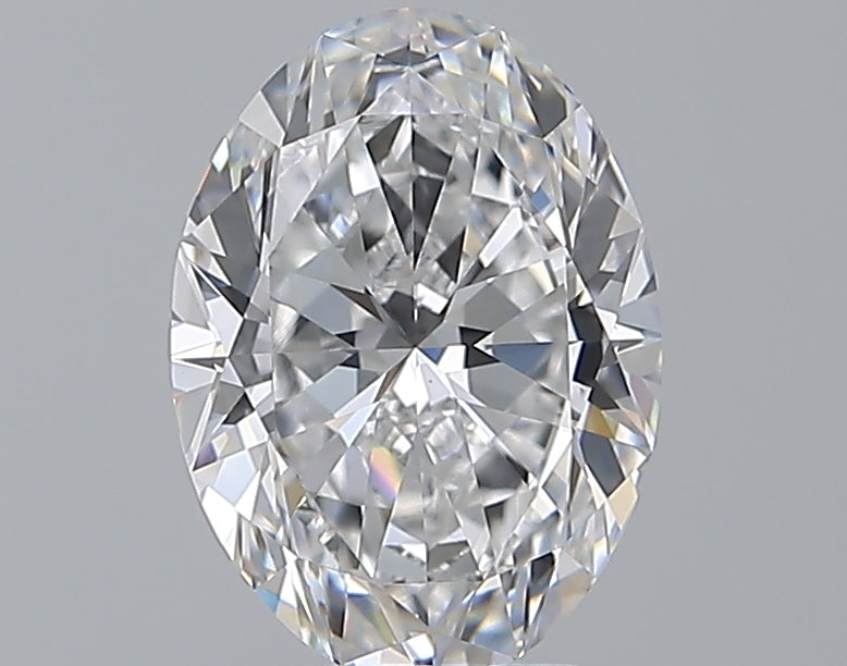 2.55 Carat Oval Natural Diamond with  Cut Diamond in 14KT  view 1
