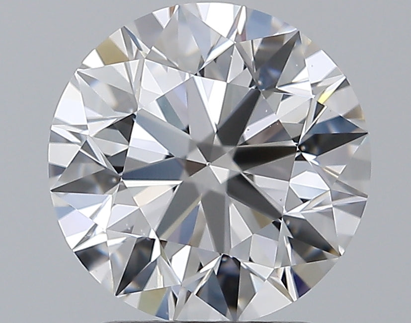 2.21 Carat Round Natural Diamond with  Cut Diamond in 14KT  view 1
