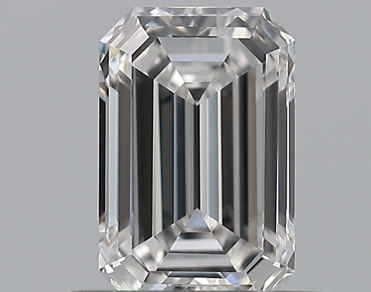 0.63 Carat Emerald Natural Diamond with  Cut Diamond in 14KT  view 1
