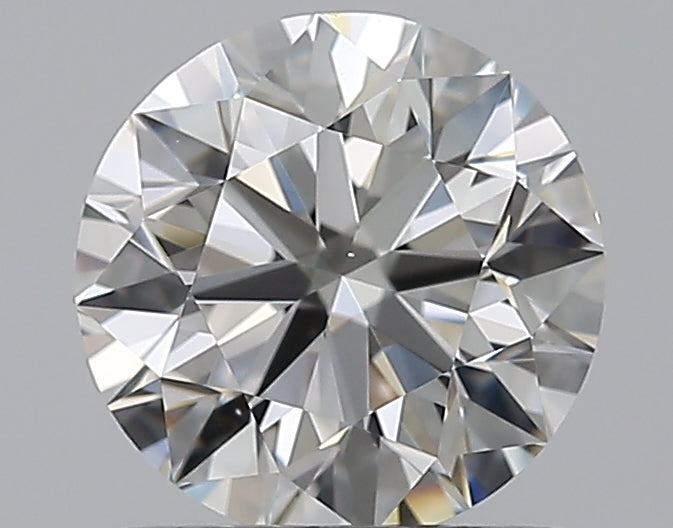 0.9 Carat Round Natural Diamond with  Cut Diamond in 14KT  view 1
