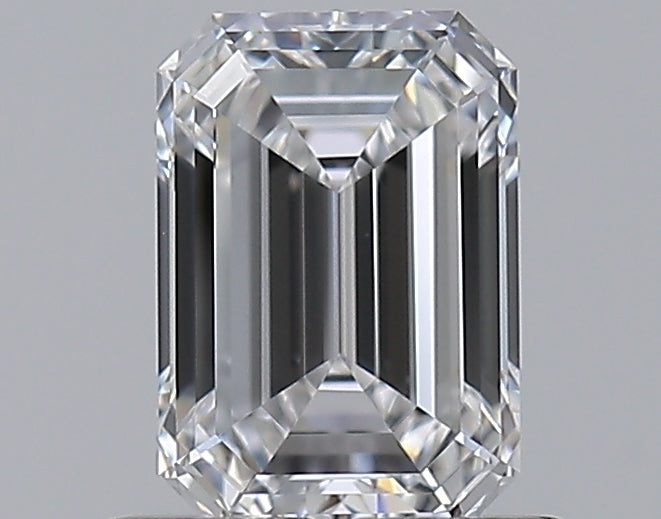0.7 Carat Emerald Natural Diamond with  Cut Diamond in 14KT  view 1
