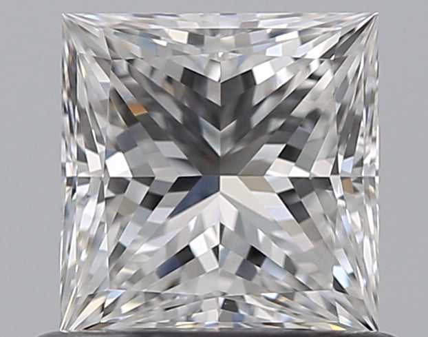 0.81 Carat Princess Natural Diamond with  Cut Diamond in 14KT  view 1
