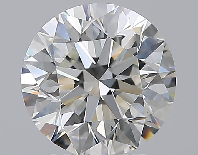 2.0 Carat Round Natural Diamond with  Cut Diamond in 14KT  view 1
