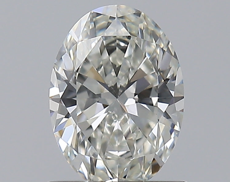 0.8 Carat Oval Natural Diamond with  Cut Diamond in 14KT  view 1

