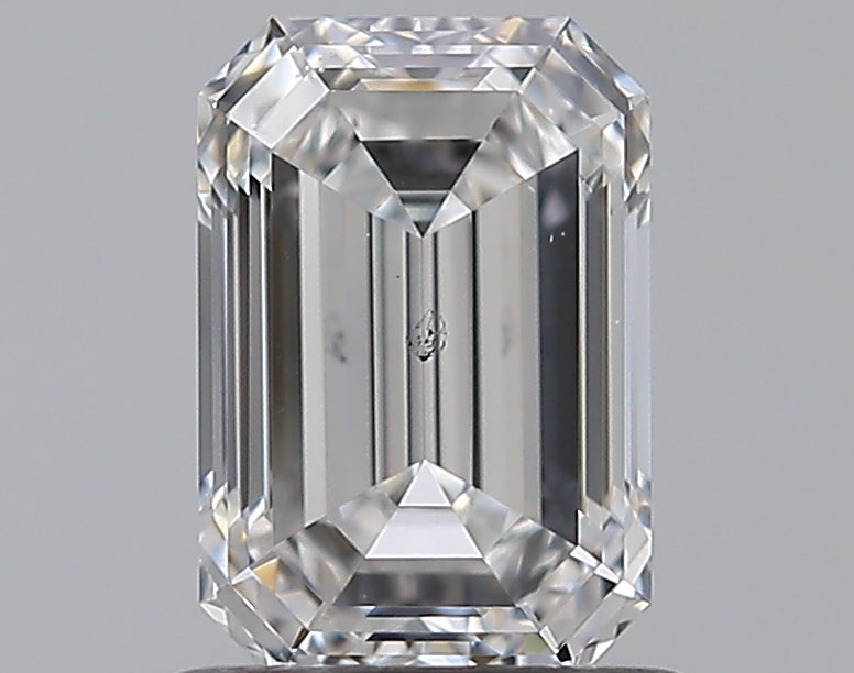 1.0 Carat Emerald Natural Diamond with  Cut Diamond in 14KT  view 1
