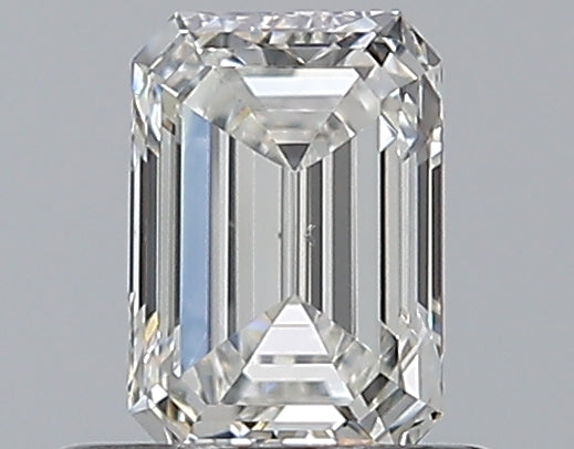 0.58 Carat Emerald Natural Diamond with  Cut Diamond in 14KT  view 1
