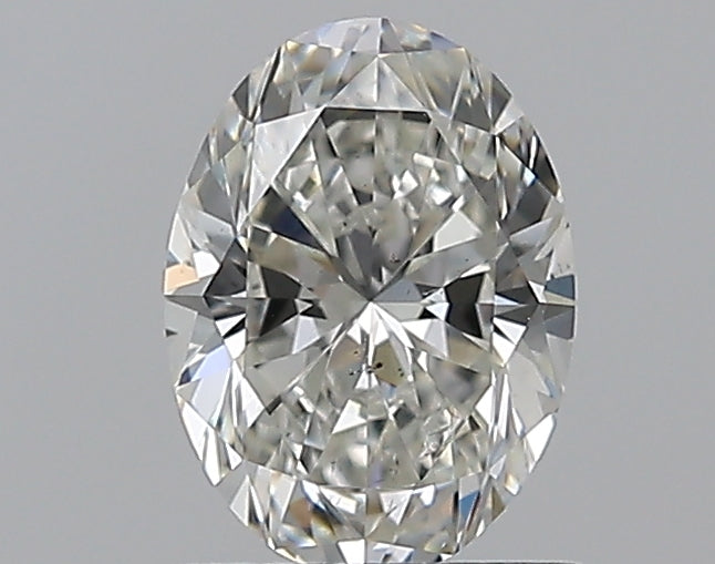 1.02 Carat Oval Natural Diamond with  Cut Diamond in 14KT  view 1
