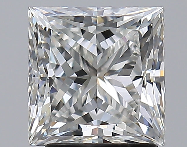 2.5 Carat Princess Natural Diamond with  Cut Diamond in 14KT  view 1

