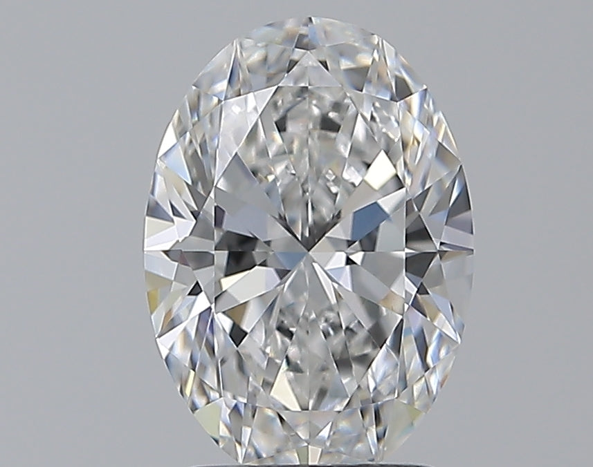 2.01 Carat Oval Natural Diamond with  Cut Diamond in 14KT  view 1
