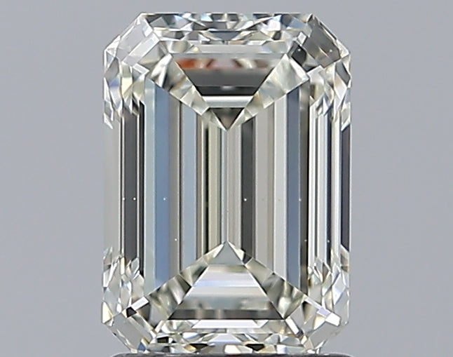1.51 Carat Emerald Natural Diamond with  Cut Diamond in 14KT  view 1
