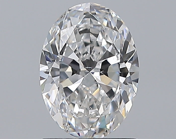 1.2 Carat Oval Natural Diamond with  Cut Diamond in 14KT  view 1
