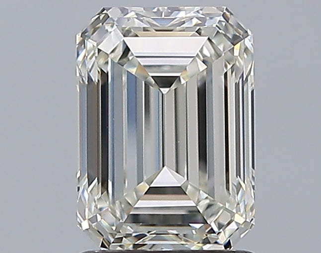 1.51 Carat Emerald Natural Diamond with  Cut Diamond in 14KT  view 1
