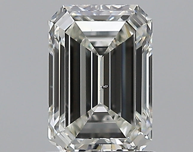 1.3 Carat Emerald Natural Diamond with  Cut Diamond in 14KT  view 1
