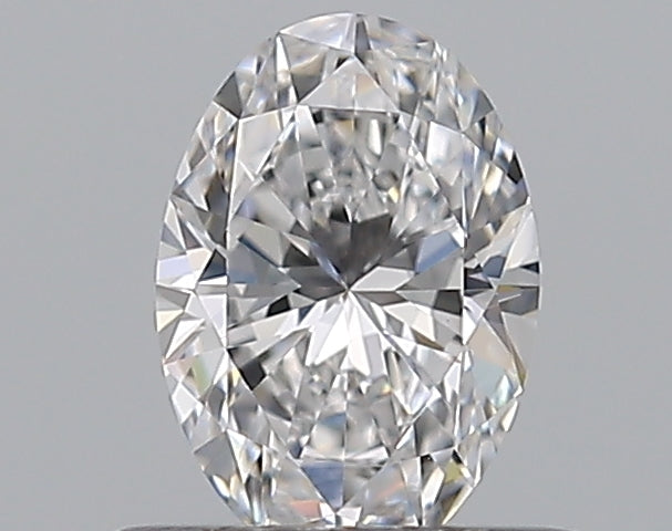 0.5 Carat Oval Natural Diamond with  Cut Diamond in 14KT  view 1
