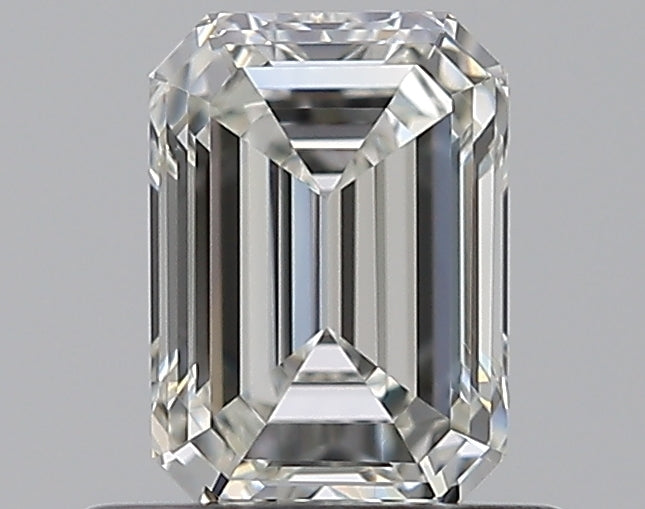 0.69 Carat Emerald Natural Diamond with  Cut Diamond in 14KT  view 1
