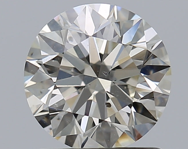 1.01 Carat Round Natural Diamond with  Cut Diamond in 14KT  view 1
