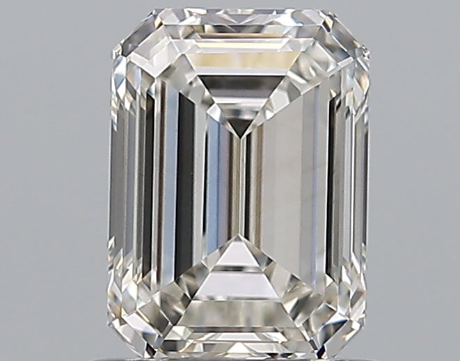 1.01 Carat Emerald Natural Diamond with  Cut Diamond in 14KT  view 1
