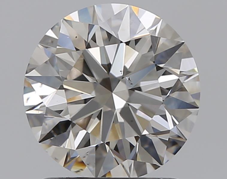 1.32 Carat Round Natural Diamond with  Cut Diamond in 14KT  view 1
