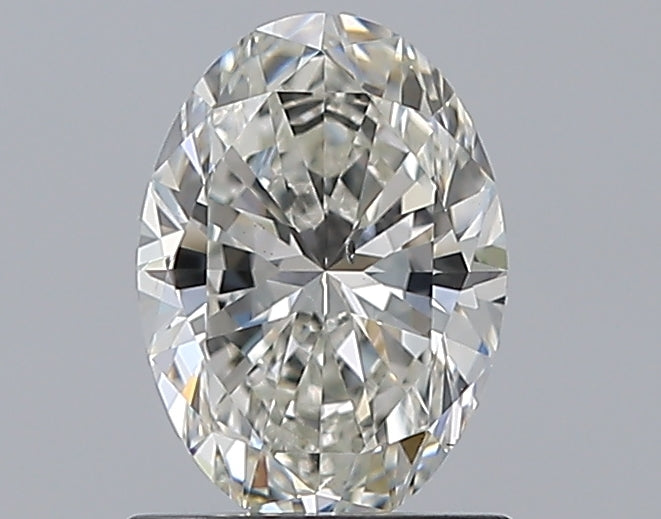 1.01 Carat Oval Natural Diamond with  Cut Diamond in 14KT  view 1
