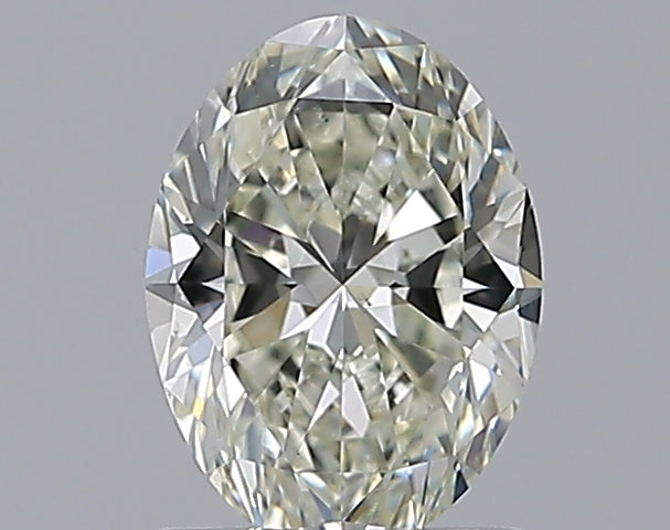 1.01 Carat Oval Natural Diamond with  Cut Diamond in 14KT  view 1
