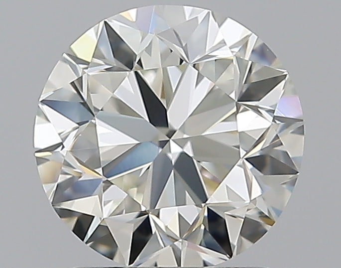 1.5 Carat Round Natural Diamond with  Cut Diamond in 14KT  view 1
