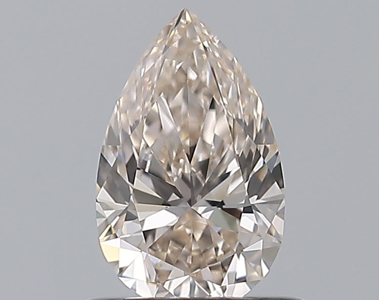 0.55 Carat Pear Natural Diamond with  Cut Diamond in 14KT  view 1
