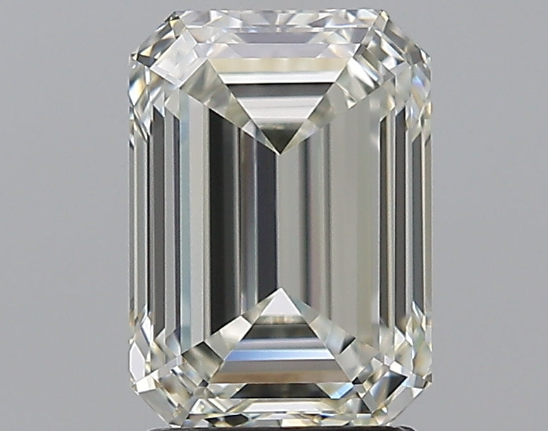 2.5 Carat Emerald Natural Diamond with  Cut Diamond in 14KT  view 1
