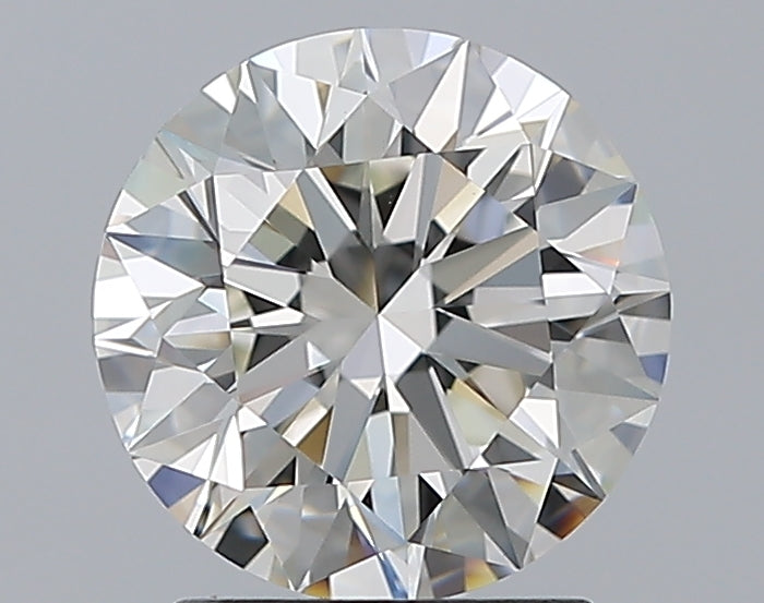 2.01 Carat Round Natural Diamond with  Cut Diamond in 14KT  view 1
