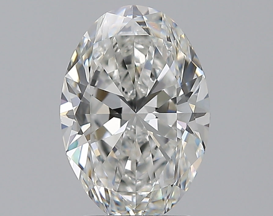 2.2 Carat Oval Natural Diamond with  Cut Diamond in 14KT  view 1
