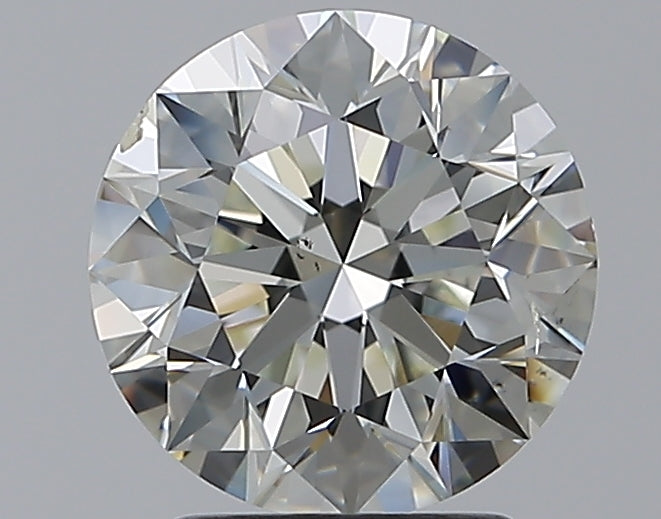 2.51 Carat Round Natural Diamond with  Cut Diamond in 14KT  view 1
