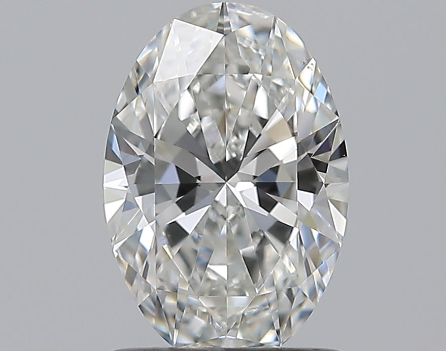 1.01 Carat Oval Natural Diamond with  Cut Diamond in 14KT  view 1
