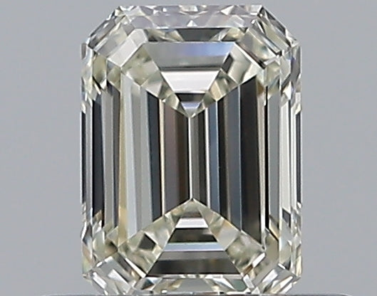 0.42 Carat Emerald Natural Diamond with  Cut Diamond in 14KT  view 1
