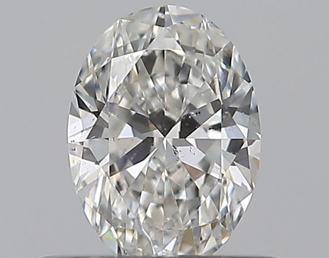 0.37 Carat Oval Natural Diamond with  Cut Diamond in 14KT  view 1
