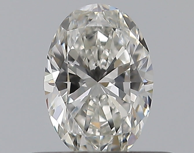 0.31 Carat Oval Natural Diamond with  Cut Diamond in 14KT  view 1
