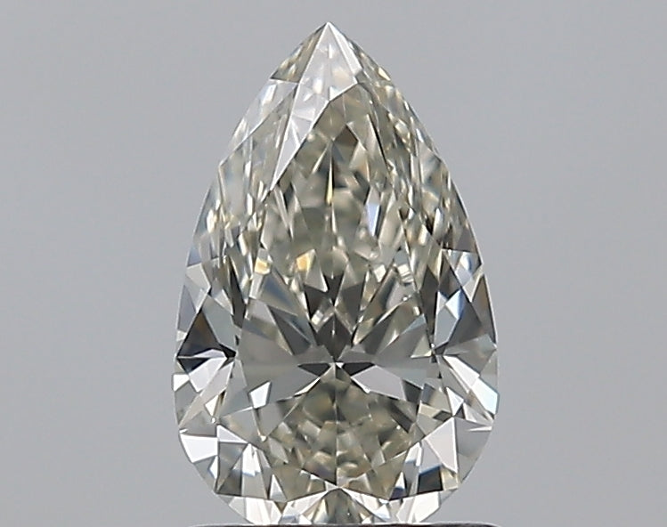 1.01 Carat Pear Natural Diamond with  Cut Diamond in 14KT  view 1
