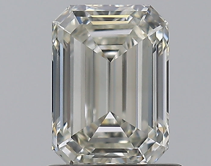 0.9 Carat Emerald Natural Diamond with  Cut Diamond in 14KT  view 1
