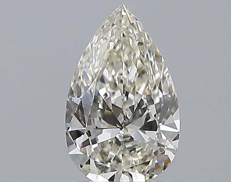1.0 Carat Pear Natural Diamond with  Cut Diamond in 14KT  view 1
