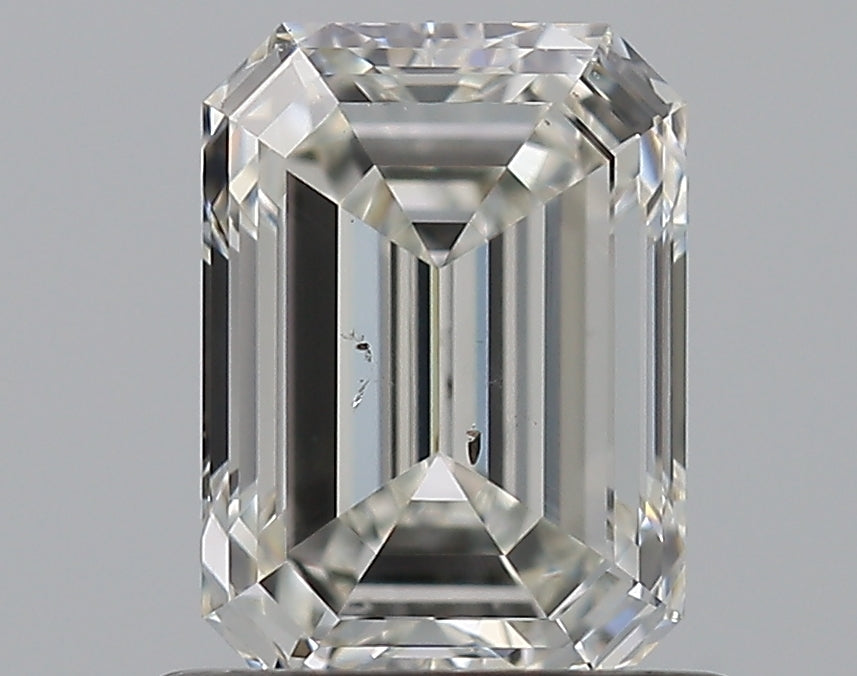 1.01 Carat Emerald Natural Diamond with  Cut Diamond in 14KT  view 1
