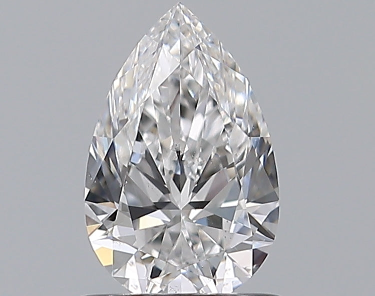 0.7 Carat Pear Natural Diamond with  Cut Diamond in 14KT  view 1
